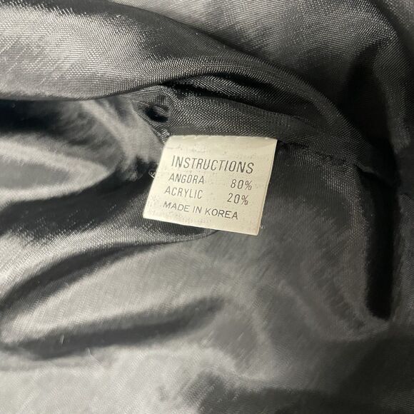 Vintage Angora Blend Striped Women’s Shine And Salt Short Sleeve Sweater Vest L - Picture 7 of 8